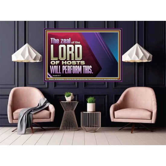 THE ZEAL OF THE LORD OF HOSTS  Printable Bible Verses to Poster  GWPOSTER10640  