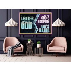 BE GOD'S HUSBANDRY AND GOD'S BUILDING  Large Scriptural Wall Art  GWPOSTER10643  "36x24"