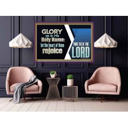 THE HEART OF THEM THAT SEEK THE LORD REJOICE  Righteous Living Christian Poster  GWPOSTER10657  "36x24"