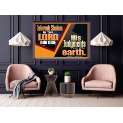 JEHOVAH SHALOM IS THE LORD OUR GOD  Ultimate Inspirational Wall Art Poster  GWPOSTER10662  "36x24"