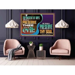 THE ANCIENT OF DAYS SHALL PRESERVE THEE FROM ALL EVIL  Scriptures Wall Art  GWPOSTER10729  "36x24"