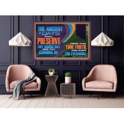 THE ANCIENT OF DAYS SHALL PRESERVE THY GOING OUT AND COMING  Scriptural Wall Art  GWPOSTER10730  "36x24"
