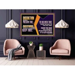 DISCRETION WILL WATCH OVER YOU UNDERSTANDING WILL GUARD YOU  Bible Verses Wall Art  GWPOSTER10773  "36x24"