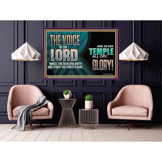 THE VOICE OF THE LORD MAKES THE DEER GIVE BIRTH  Art & Wall Décor  GWPOSTER10789  