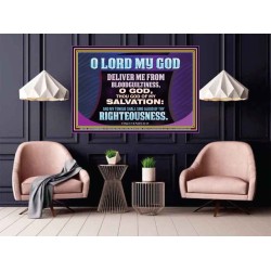 DELIVER ME FROM BLOODGUILTINESS  Religious Wall Art   GWPOSTER11741  "36x24"