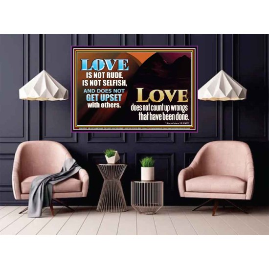 LOVE IS NOT RUDE AND IS NOT SELFISH  Sanctuary Wall Poster  GWPOSTER11760  