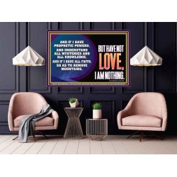 WITHOUT LOVE A VESSEL IS NOTHING  Righteous Living Christian Poster  GWPOSTER11765  "36x24"