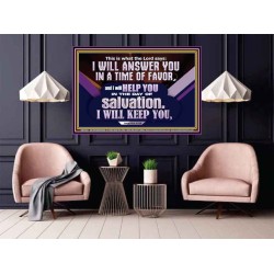 THIS IS WHAT THE LORD SAYS I WILL ANSWER YOU IN A TIME OF FAVOR  Unique Scriptural Picture  GWPOSTER12027  "36x24"