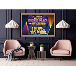THOU ART MY HIDING PLACE AND SHIELD  Bible Verses Wall Art Poster  GWPOSTER12045  "36x24"