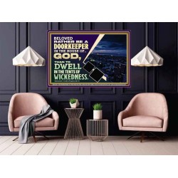 BELOVED RATHER BE A DOORKEEPER IN THE HOUSE OF GOD  Bible Verse Poster  GWPOSTER12105  "36x24"