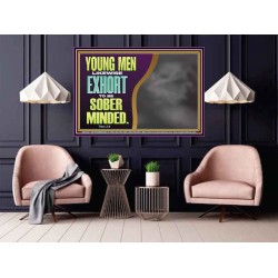 YOUNG MEN BE SOBER MINDED  Wall & Art Décor  GWPOSTER12107  "36x24"