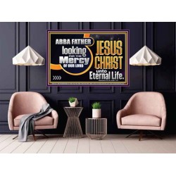 THE MERCY OF OUR LORD JESUS CHRIST UNTO ETERNAL LIFE  Décor Art Work  GWPOSTER12115  "36x24"
