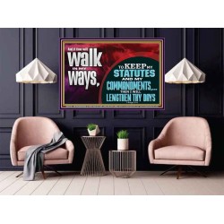 KEEP MY STATUTES AND MY COMMANDMENTS  Custom Wall Scripture Art  GWPOSTER12125  "36x24"