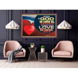 BELOVED IF GOD SO LOVED US  Custom Biblical Paintings  GWPOSTER12130  "36x24"