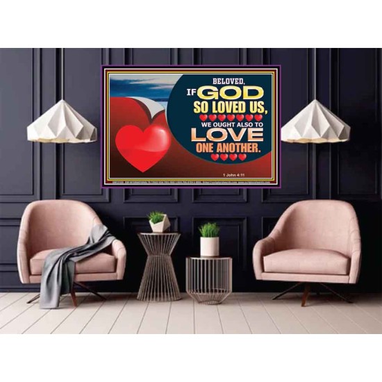 BELOVED IF GOD SO LOVED US  Custom Biblical Paintings  GWPOSTER12130  
