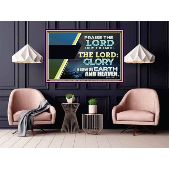 PRAISE THE LORD FROM THE EARTH  Unique Bible Verse Poster  GWPOSTER12149  