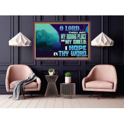 THOU ART MY HIDING PLACE AND SHIELD  Large Custom Poster   GWPOSTER12159  "36x24"