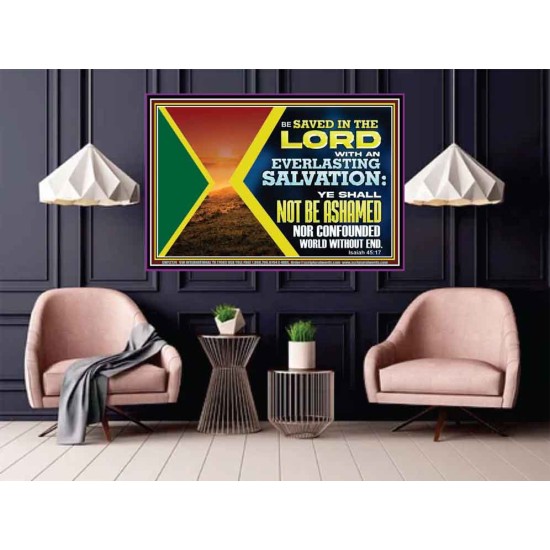 BE SAVED IN THE LORD WITH AN EVERLASTING SALVATION  Printable Bible Verse to Poster  GWPOSTER12174  