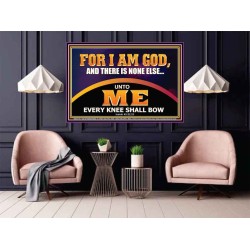 UNTO ME EVERY KNEE SHALL BOW  Scripture Wall Art  GWPOSTER12176  "36x24"