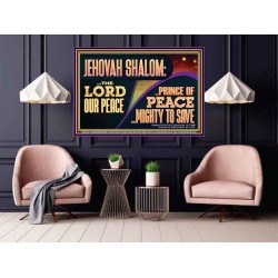 JEHOVAH SHALOM THE LORD OUR PEACE PRINCE OF PEACE  Righteous Living Christian Poster  GWPOSTER12251  "36x24"