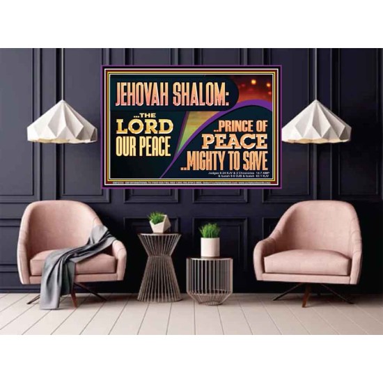 JEHOVAH SHALOM THE LORD OUR PEACE PRINCE OF PEACE  Righteous Living Christian Poster  GWPOSTER12251  