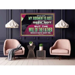 JESUS SAID MY JUDGMENT IS JUST  Ultimate Power Poster  GWPOSTER12323  "36x24"