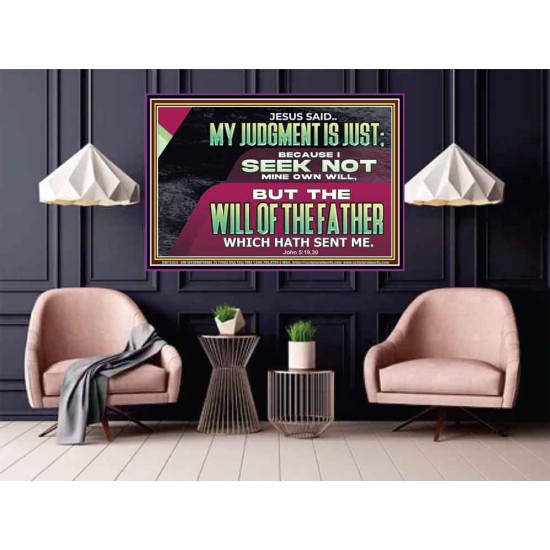 JESUS SAID MY JUDGMENT IS JUST  Ultimate Power Poster  GWPOSTER12323  