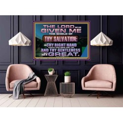 THY RIGHT HAND HATH HOLDEN ME UP  Ultimate Inspirational Wall Art Poster  GWPOSTER12377  "36x24"