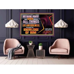HIS DIVINE POWER HATH GIVEN UNTO US ALL THINGS  Eternal Power Poster  GWPOSTER12405  "36x24"