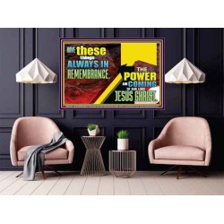 THE POWER AND COMING OF OUR LORD JESUS CHRIST  Righteous Living Christian Poster  GWPOSTER12430  "36x24"