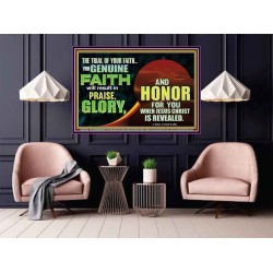 YOUR GENUINE FAITH WILL RESULT IN PRAISE GLORY AND HONOR  Children Room  GWPOSTER12433  