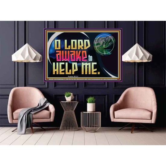 O LORD AWAKE TO HELP ME  Scriptures Décor Wall Art  GWPOSTER12697  