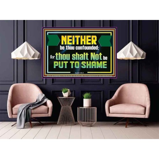NEITHER BE THOU CONFOUNDED  Encouraging Bible Verses Poster  GWPOSTER12711  