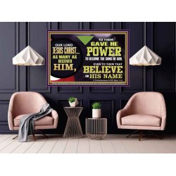 POWER TO BECOME THE SONS OF GOD  Eternal Power Picture  GWPOSTER12989  "36x24"