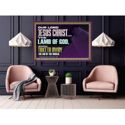 THE LAMB OF GOD WHICH TAKETH AWAY THE SIN OF THE WORLD  Children Room Wall Poster  GWPOSTER12991  "36x24"
