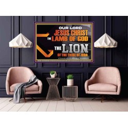 THE LION OF THE TRIBE OF JUDA CHRIST JESUS  Ultimate Inspirational Wall Art Poster  GWPOSTER12993  "36x24"