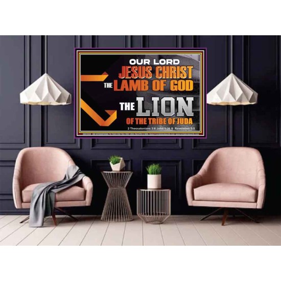 THE LION OF THE TRIBE OF JUDA CHRIST JESUS  Ultimate Inspirational Wall Art Poster  GWPOSTER12993  
