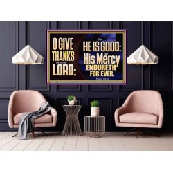 THE LORD IS GOOD HIS MERCY ENDURETH FOR EVER  Unique Power Bible Poster  GWPOSTER13040  "36x24"