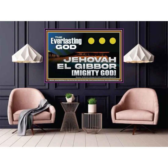 EVERLASTING GOD JEHOVAH EL GIBBOR MIGHTY GOD   Biblical Paintings  GWPOSTER13104  