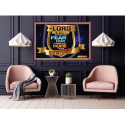 THE LORD TAKETH PLEASURE IN THEM THAT FEAR HIM  Sanctuary Wall Picture  GWPOSTER9563  "36x24"