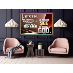 YOU MUST BE BORN AGAIN TO ENTER HEAVEN  Sanctuary Wall Poster  GWPOSTER9572  "36x24"