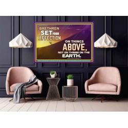 SET YOUR AFFECTION ON THINGS ABOVE  Ultimate Inspirational Wall Art Poster  GWPOSTER9573  "36x24"