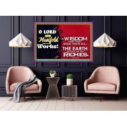 MANY ARE THY WONDERFUL WORKS O LORD  Children Room Poster  GWPOSTER9580  "36x24"