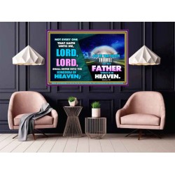 DOING THE WILL OF GOD ONE OF THE KEY TO KINGDOM OF HEAVEN  Righteous Living Christian Poster  GWPOSTER9586  "36x24"