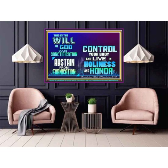 THE WILL OF GOD SANCTIFICATION HOLINESS AND RIGHTEOUSNESS  Church Poster  GWPOSTER9588  