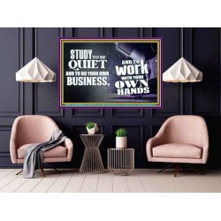 STUDY TO BE QUIET  Business Motivation Art  GWPOSTER9592  