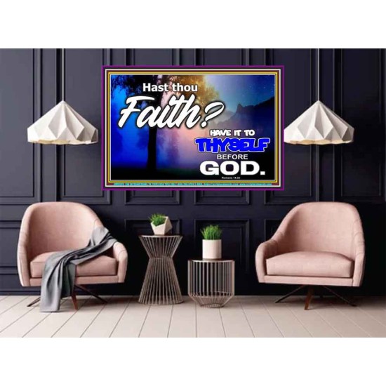 THY FAITH MUST BE IN GOD  Home Art Poster  GWPOSTER9593  