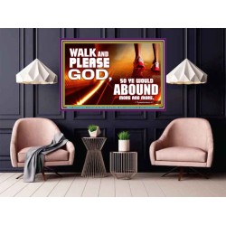 WALK AND PLEASE GOD  Scripture Art Poster  GWPOSTER9594  "36x24"