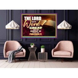 THE LORD GAVE THE WORD  Bathroom Wall Art  GWPOSTER9604  "36x24"