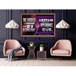 THE WICKED RESERVED FOR DAY OF DESTRUCTION  Poster Scripture Décor  GWPOSTER9899  "36x24"